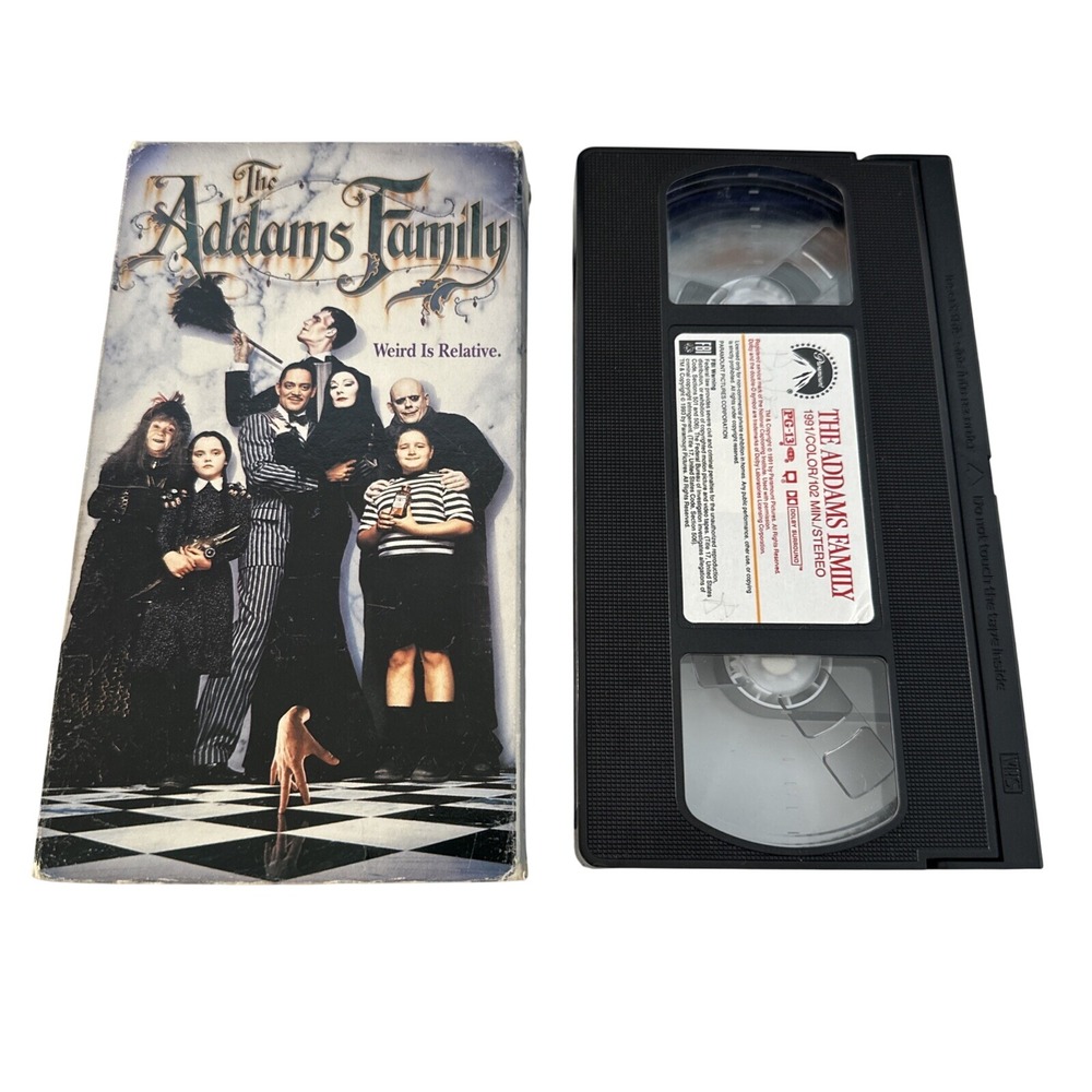 The Addams Family VHS 1991 Paramount McDonald's Promo Movie Anjelica Huston